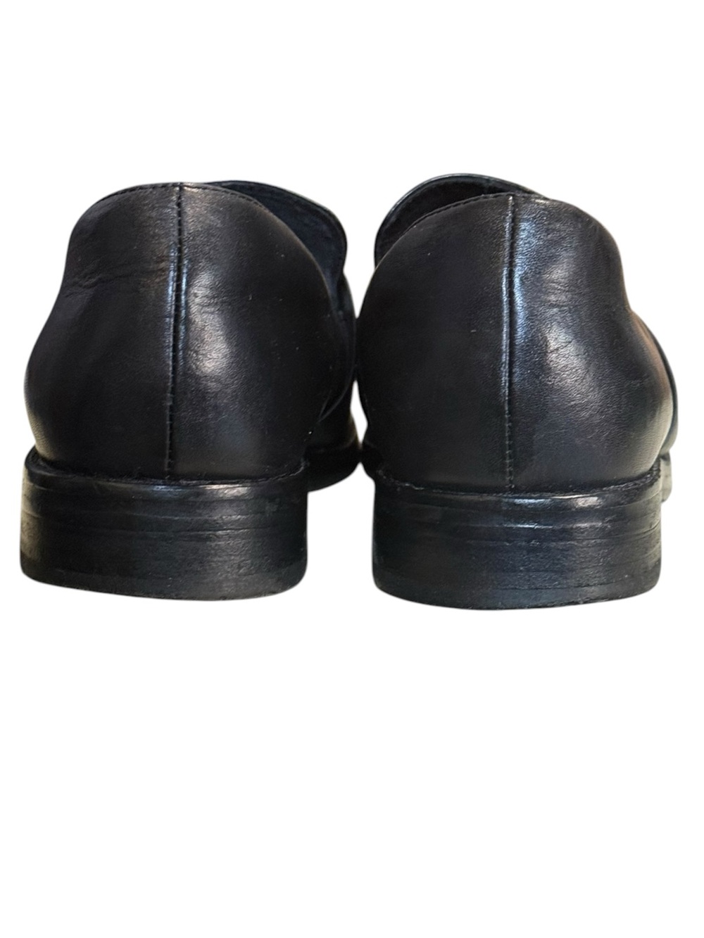 Eileen Fisher Black Leather Banded Loafers Women’s 6.5 - Picture 7 of 9